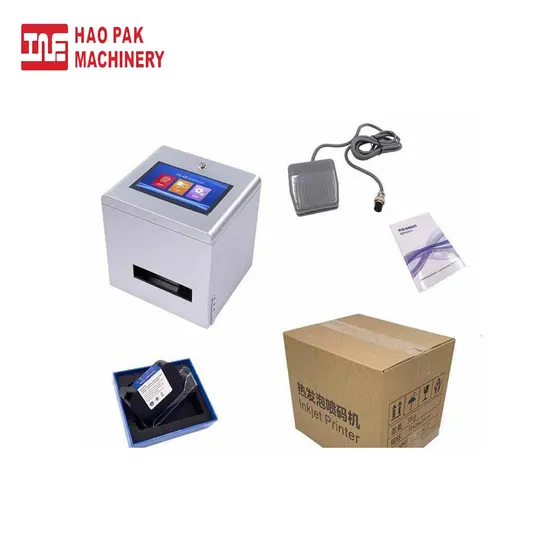 Desktop Static Inkjet Printer for Pet Bottle /Plastic Bag Printing Machine