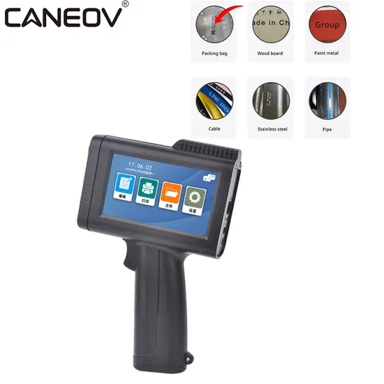 Handheld Inkjet Printer Portable Glass Bottle Expiration Date Batch Printing Machine