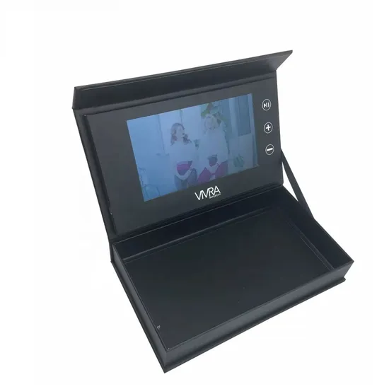 Customized Video Box for New Arrivals Package with Video Player