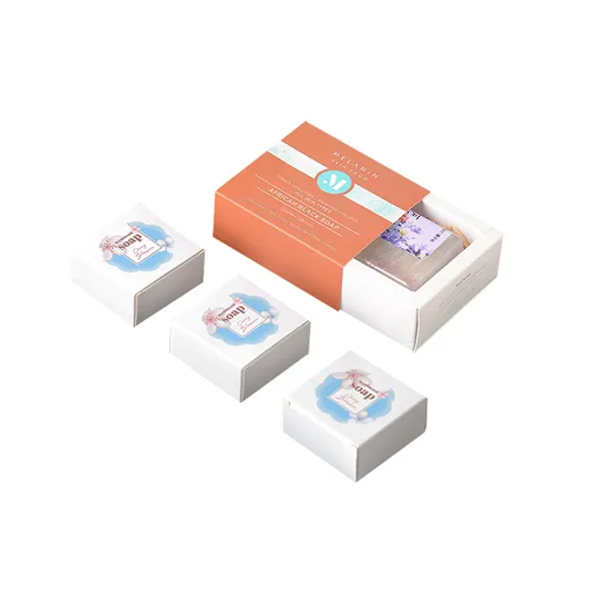 Luxury Customs Home Made Soap Bar Paper Gift Packaging Soap Box