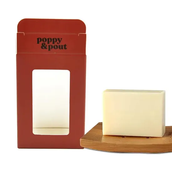 Window Square Brown Packaging Foldable Hotel Wrap Kraft Paper Box