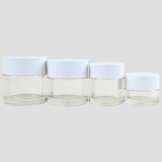 Clear 8oz Wide Mouth Cosmetic Plastic Pet Empty Container Cream Jar with Screw Cap Lid