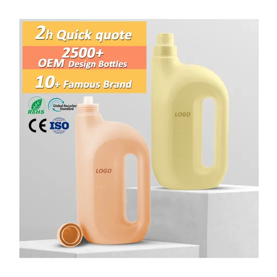 Custom 4000ml Empty HDPE Plastic Household Washing Laundry Detergent Bulk Bottle