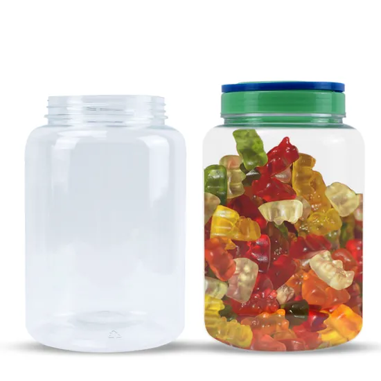 Clear Sweet Candy Jar Honey Plastic Pet Storage Jars for Kitchen Sugar Coffee Candy Snack Plastic Jar