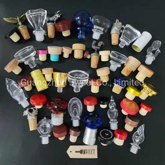 Glass Bottle Cap Metal Bottle Cap Liquor Bottle Topper T Cork Ropp Wooden Bottle Cap