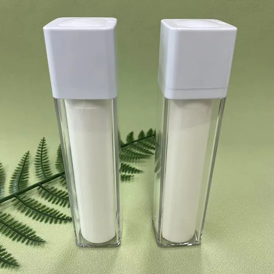 Luxury Plastic Cosmetic Packaging Rotatable Vacuum Airless Bottle for Lotion 15 30 50ml