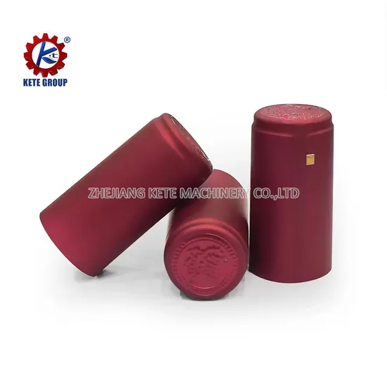 PVC Wine Capsules Plastic Printed Design Tear-off Strip Seal Wine Bottle Capsules