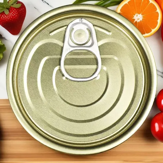 Factory Direct Tin Cover Canned Wholesale Eoe Tinplate Lids, Easy Open Eoe Lids