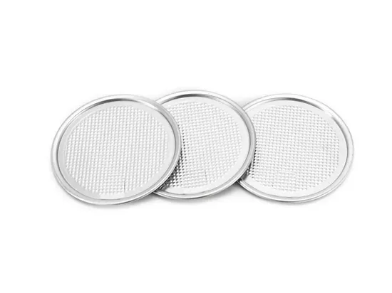 300 D73mm Custom Packaging Aluminium Foil Easy Peel off End Cosmetics Lid for Tea Cans Cosmetics Package