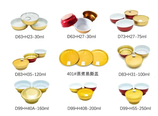 8335 100ml Deep Tray Round Takeaway Container Gold Aluminum Foil Food Aluminum Cans and Lids Mini Metal Box Storage Aluminum Tea 8335 100ml Deep Tray Round Takeaway Container Gold Aluminum Foil Food Aluminum Cans and Lids Mini Metal Box Storage Aluminum Tea