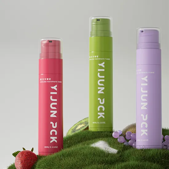 PP Plastic Body Cream Airtight Airless Screw Cap Pump Bottle Toothpaste Tube