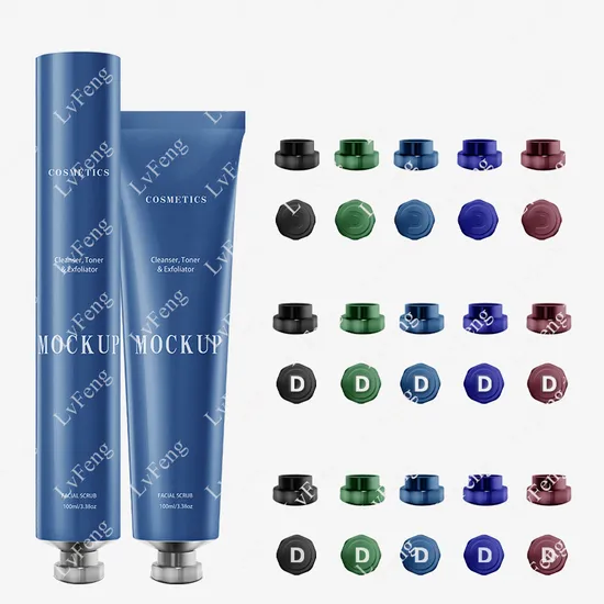 Custom Empty Metal Tube Packaging Squeeze Hand Creams Cosmetics Toothpaste Sunscreen Aluminium Collapsible Tubes with Metal Lid