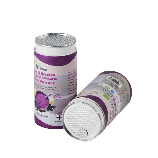 Firstsail High Quality Custom Logo Circular Cylinder Paper Tube Packaging Gift Box Food Can for Drink Powder Salt Spice Coffee Bean Tea Nut