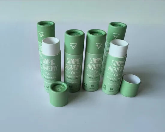 Wholesale Deodorant Sticks Paper Package Box Lip Balm Container Paper Tube