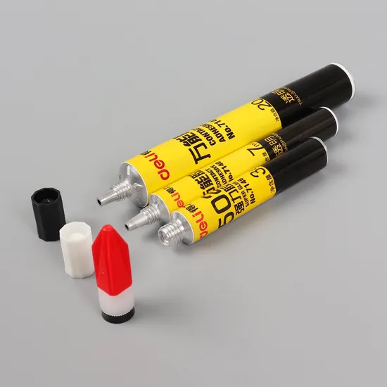 Professional 1g 3G 5g Collapsible Aluminum Tube Manufacturer for Glue Packaging