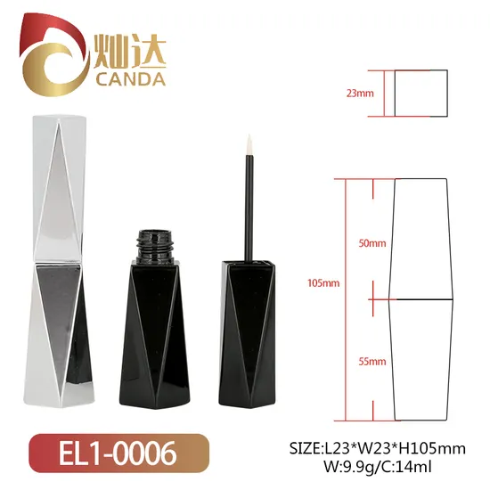 2024 Hot Sale Empty OEM Metallic Eyeliner Tube Cosmetic Packaging for Eye Make-up