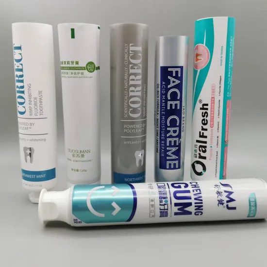 Customized Printing Abl Round Squeeze Toothpaste Soft Cosmetic Tubes Packaging