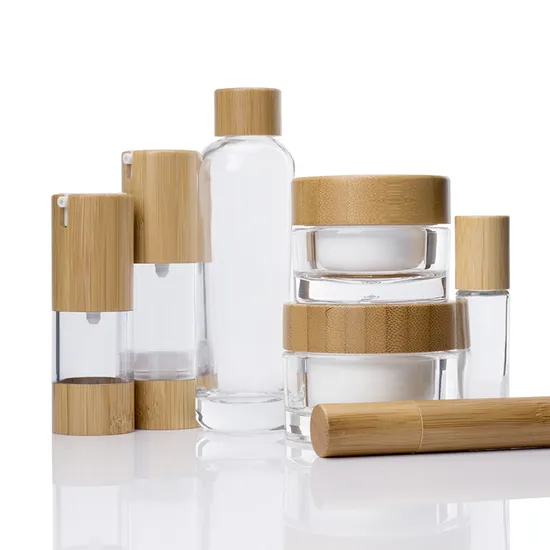 Eco-Friendly Bamboo Bottle and Jar for Cosmetic Packaging (PPC-BS-002)