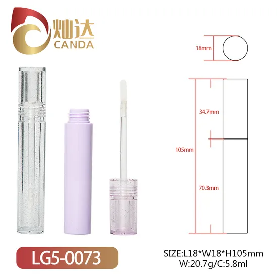 Elegant Lip Gloss Tube Packaging for Beauty and Make-up