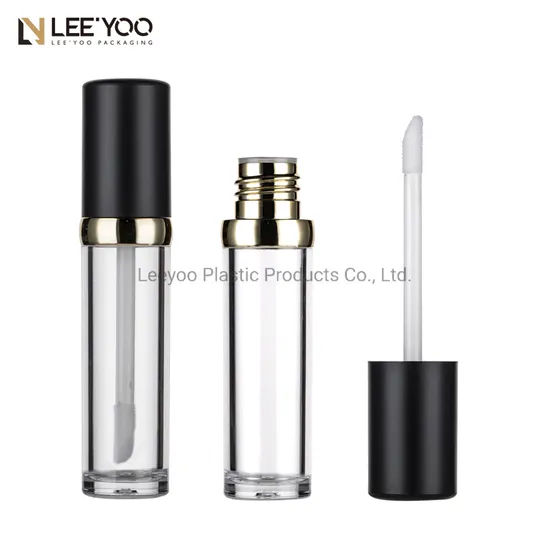 PA-2118 Round Lipgloss Tube with Middle Ring Plastic Cosmetic Packaging