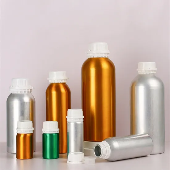 Wholesale 50ml~1000ml Essential Oil Aluminum Bottles High Quality with Tamper Proof Lid Cap