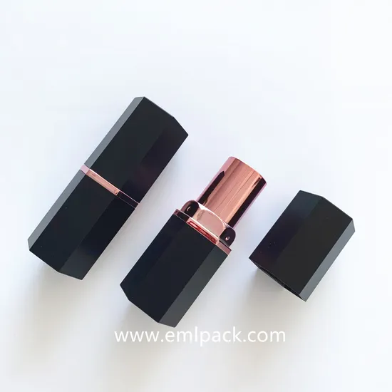 Eml Fs2672 Six Sides Foundation Stick Case Hexagon Shaped Concealer Tube 8.5g Matte Black Highlight Foundation Tube