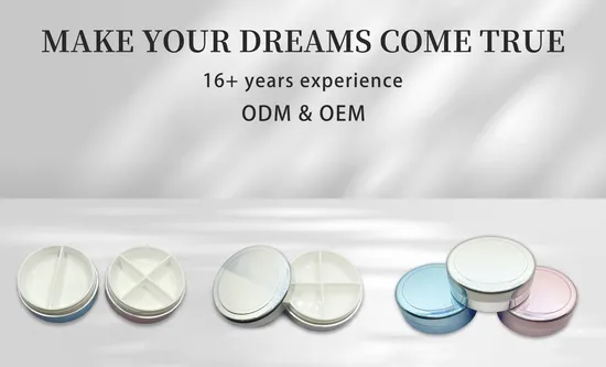 Factory Price Plastic Jar OEM Cosmeric Container Wholesale Powder Packaging