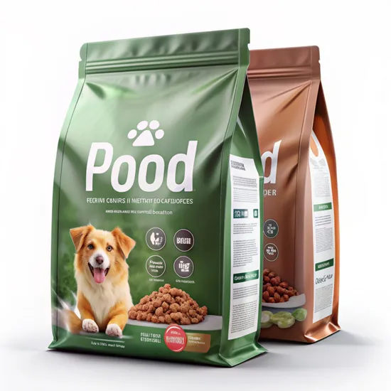 Reusable 15kg 25kg 50kg Kraft Paper PP Woven Pet Cat Food Packaging Bag for Animal Food
