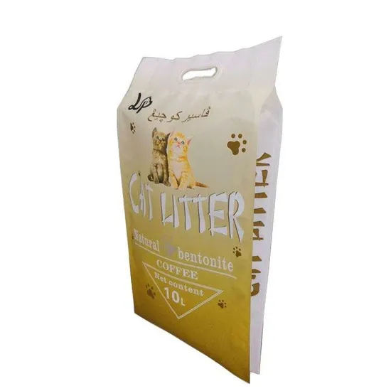 High-Quality Cat Litter Packaging with Custom Four Side Seal Features