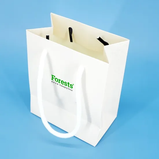 Magnetic Closure, Ribbon, Upright Forests Packaging Group Bag with Handle