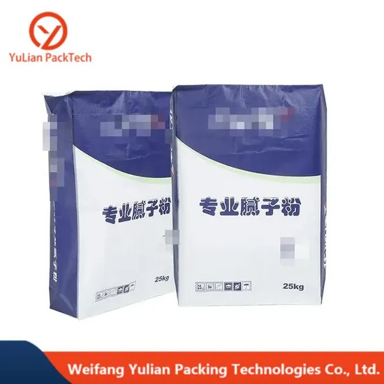 25kg 20kg 50kg Multiwall Kraft Paper Valve Bag Sack for Cement Clay Gypsum Plaster Mortar Powder