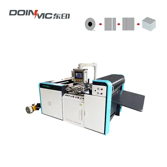 Hamburger Paper Food Paper Sillcone Oil Coated Paper Reel to Sheets Cutting Machine High Speed Multi-Roll Loading as Optional