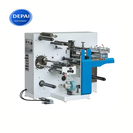 High Speed Automatic Turret Rewinding Blank Label Rotary Die Cutting & Slitting Machine