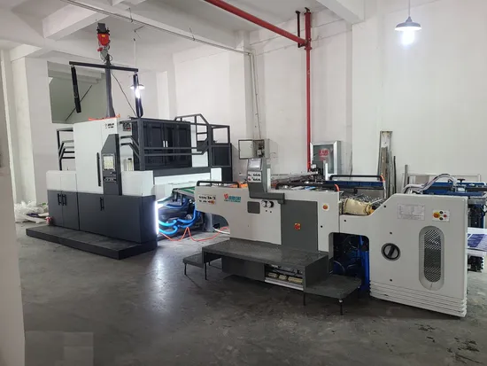 Automatic Cold Hot Foil Gold Stamping Gilding Press& Hologram Image Transfer with Screen Printing Machine