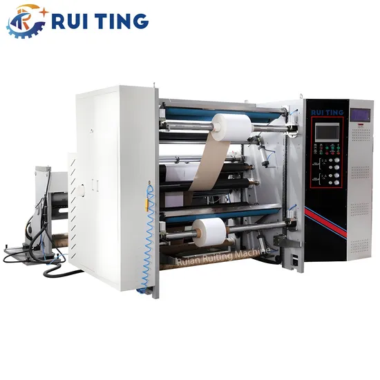 Rtfq-1200b Adhesive Stikcer Paper Label Machinery Slitter Rewinder