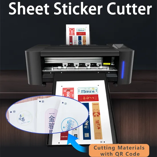A3 A4 5.5inch Touch Screen Servo Motor Auto Sheet Sticker Label Cutter