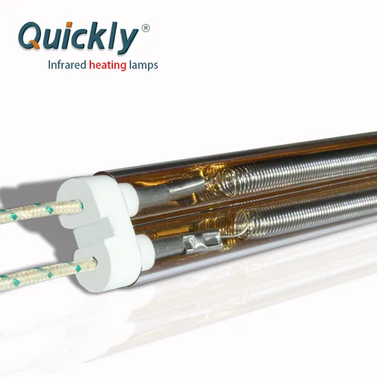 Powder Coating Gold Medium Wave Quartz Heater Lamps