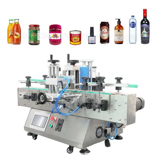 Factory Price Desktop Small Pet Bottle Round Bottle Cans Jar Labeler Labeling Machine