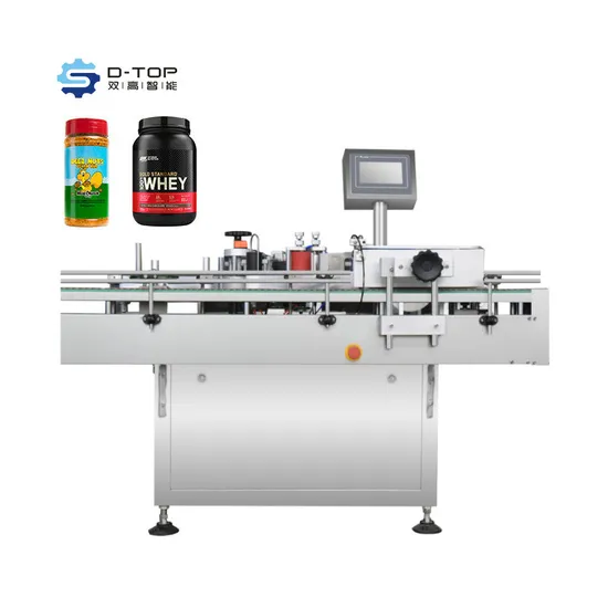 Automatic Round Glass Bottle Sticker Beer Plastic Wire Double Side Food Packing Tablet Counting Capping Labelling Labeler Labeling Machine