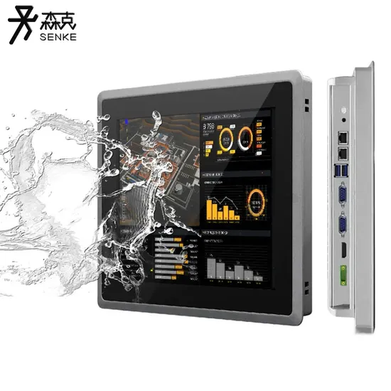 10.4 12.1 15 17 19 Inch Capacitive Touch Screen Fanless Industrial Embedded PC Industrial Panel PC IP65 Waterproof Industrial Display
