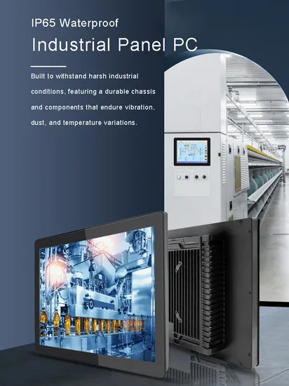 1024*768 15 Inch LCD Fanless Capacitive / Resistive Industrial Touchscreen Monitor