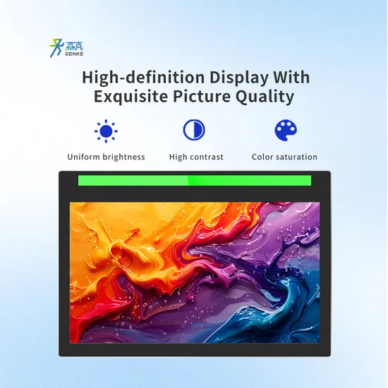 Industrial Touch PC Senke 15.6" 21.5" Embedded Black All in One Panel Industrial Touchscreen
