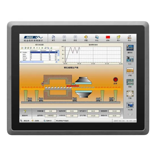 All Aluminum Embedded Vesa WiFi RJ45 Fanless Enclosure Industrial Tablet Touch Screen Industrial PC Panel 12V