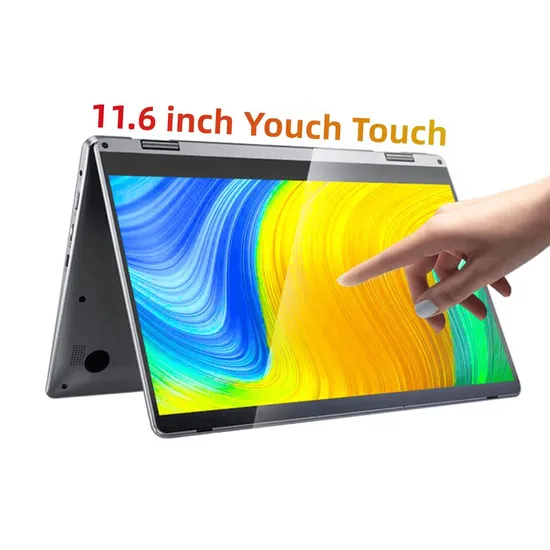 2024 Cheaper Price 11.6 Inch Intel Celeron N4020 Roll Touch Screen Yoga Education Learning Office Small Laptop