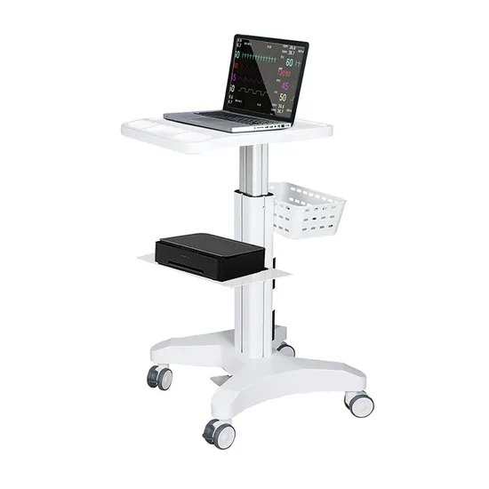 Gas Lift Mobile Medical Laptop Workstation
