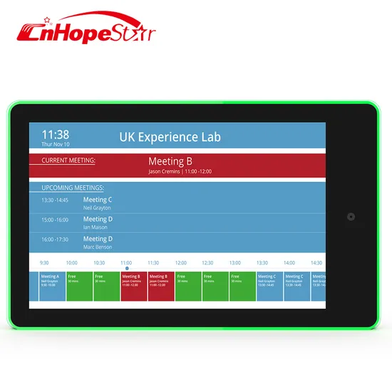 Wall Mount 10 Inch Meeting Room Poe Android 11 Tablet NFC with LED Light
