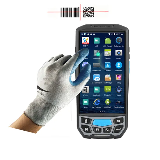 Portable NFC Reader Long Range Barcode Scanner Smart Mobile Data Collection Android Hand-Held Terminal Device