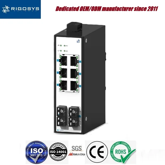 8-Port 100M Industrial-Grade DIN-Rail Unmanaged fiber/optical Access Ethernet Network Switch _OEM/ODM