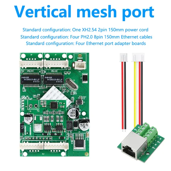Unmanaged Full Gigabit Poe Switch Module Has 2 Full Gigabit Adaptive Electrical Ports Switch PCBA