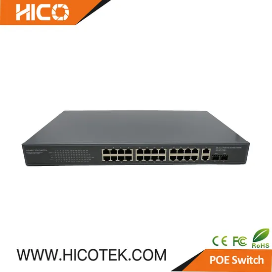 Hico Network Surveillance CCTV 24 Ports Unmanaged Poe Ethernet Switch